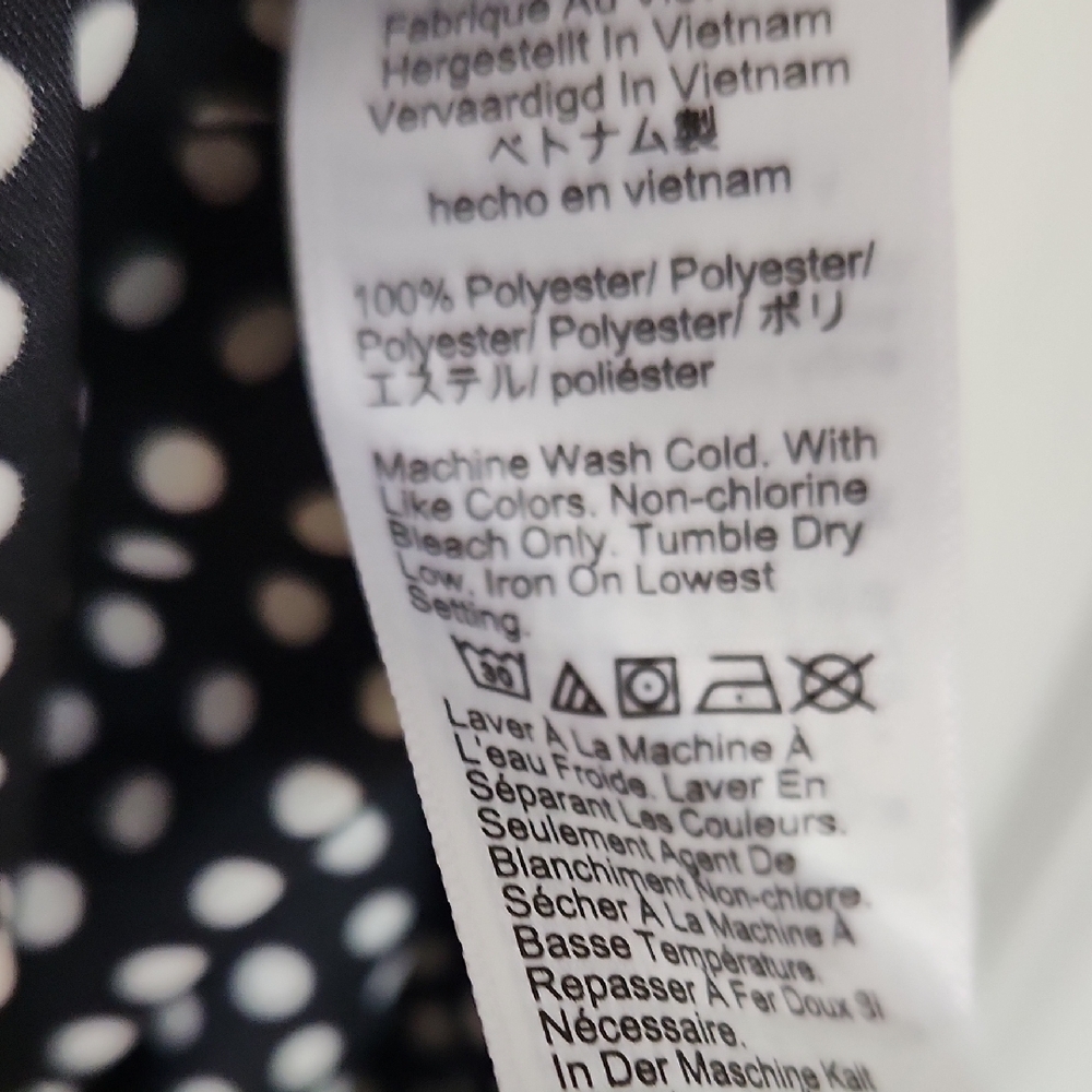 J Crew Polka Dot Black & White Slip Skirt - Picture 4 of 4